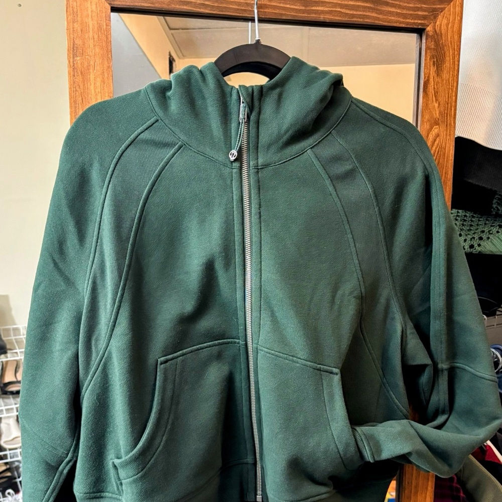 Lululemon Athletica Forest Green Zip-Up Jacket